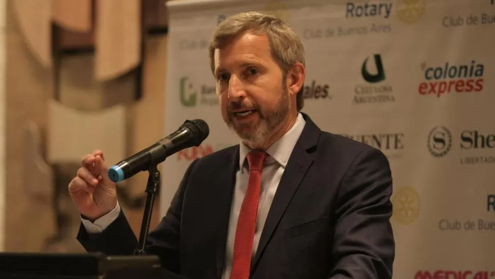 ENFÁTICO. Frigerio dijo que los servicios tienen un costo que hay que pagar. DyN (archivo)