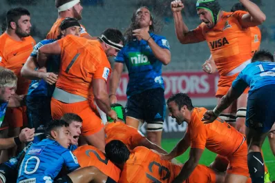 Histórico triunfo de Los Jaguares en Nueva Zelanda ante Blues por 20 a 13