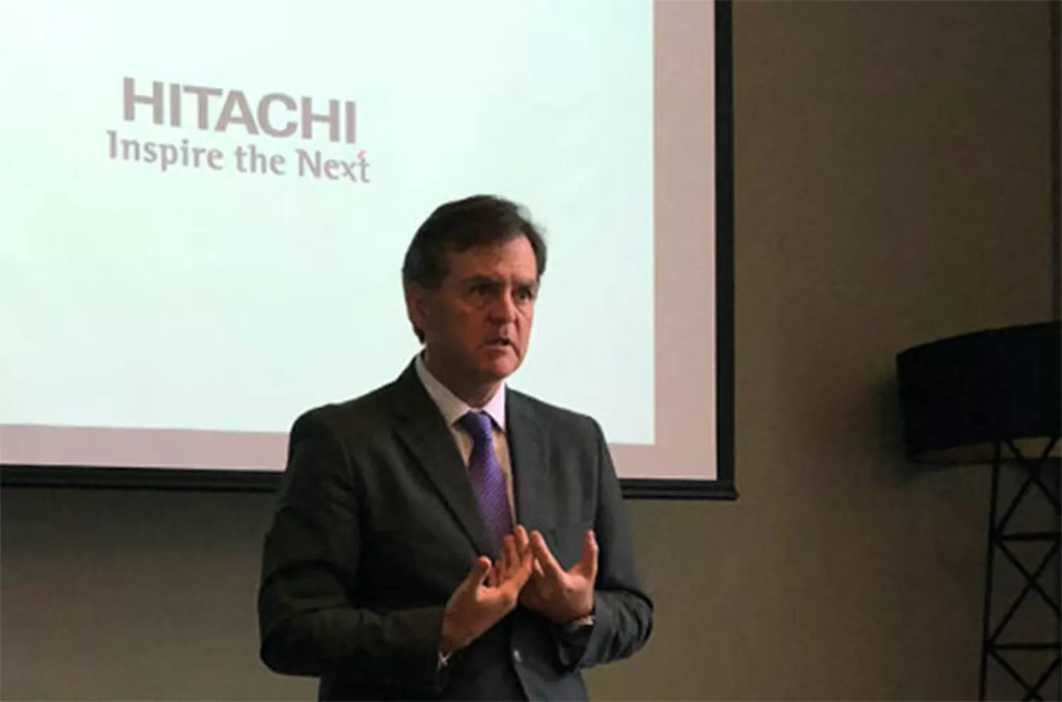 Sergio Severo, vicepresidente de Hitachi. FOTO TOMADA DE COMPUTING.