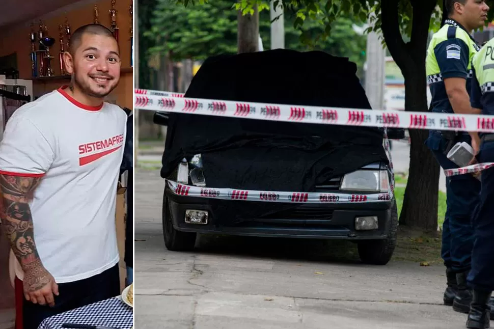 SECUESTRADO. Un dato clave permitió a la Policía ubicar el Peugeot 205 frente a una casa de San Juan al 3.700. Marcos Diosquez fue embestido en Mate de Luna 3.500 LA GACETA / FOTO DE JORGE OLMOS SGROSSO