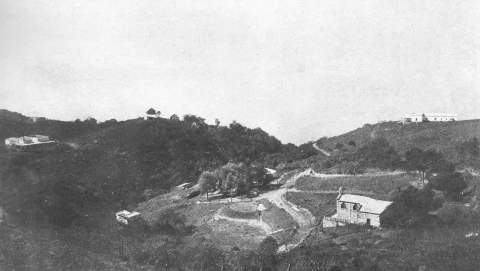 VILLA NOUGUÉS. Una vista panorámica del bello paraje veraniego, tomada hacia 1910 