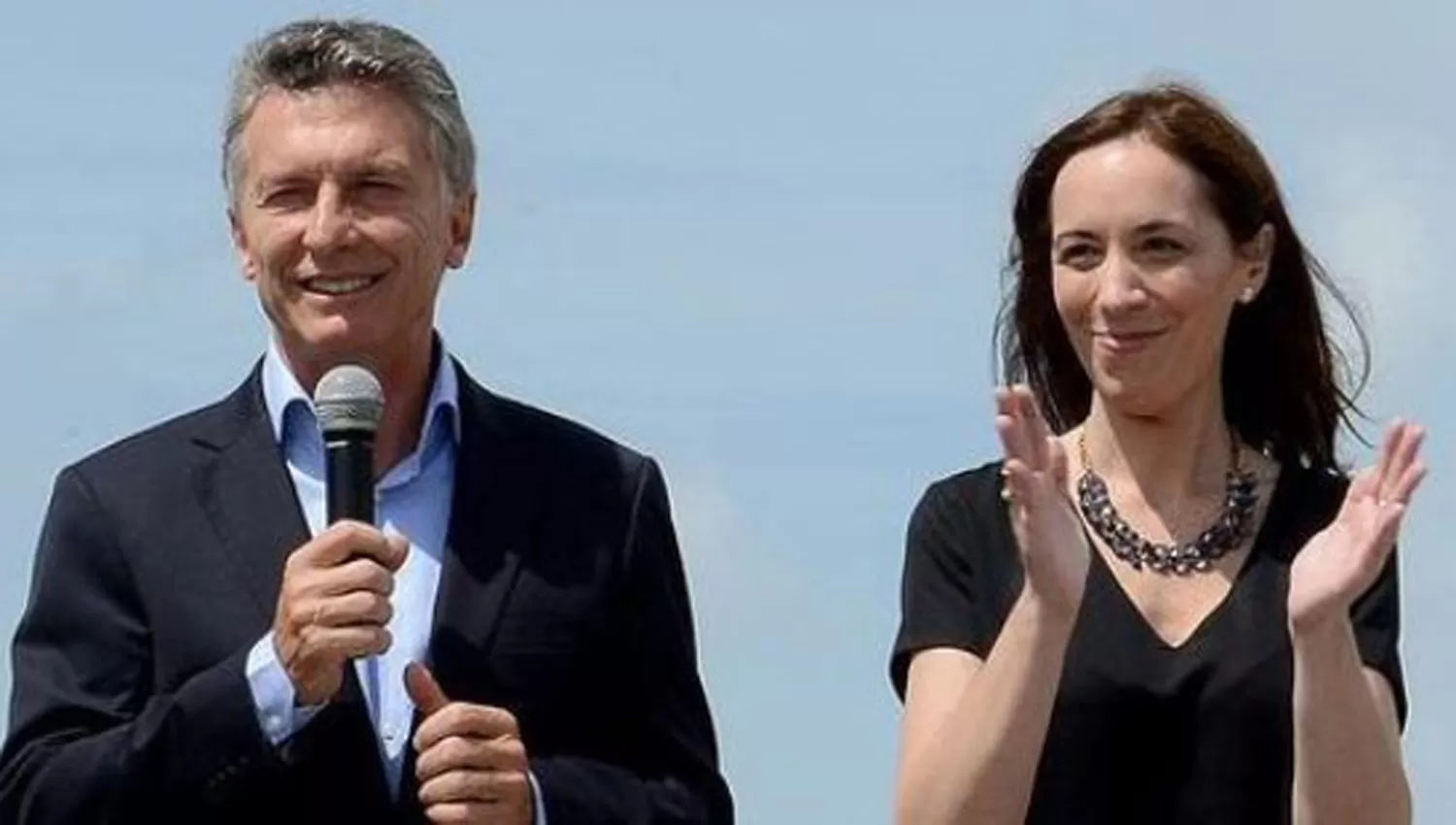 MACRI Y VIDAL. El presidente y la gobernadora de Buenos Aires, durante un acto. FOTO TOMADA DE LA PRENSA
