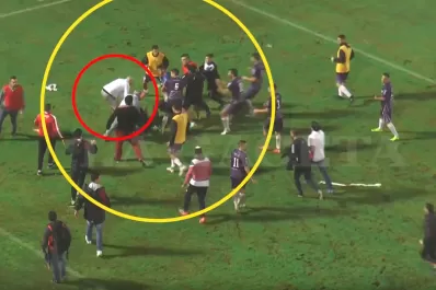Video: por qué se generó la pelea en el partido entre San Martín y Dálmine