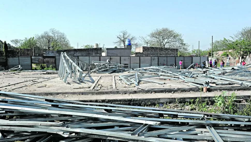 SÖLO CONTRAPISO. El Cepla había comenzado a construirse en 2015, alcanzó el 43% y luego fue saqueado. la gaceta / foto de héctor peralta