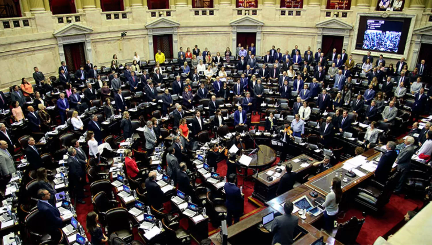SESIÓN. La oposición logró asestarle un duro golpe al Gobierno al obtener la media sanción del proyecto que declara la emergencia tarifaria