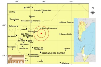 Un temblor en Santiago del Estero alertó a los vecinos de Burruyacu
