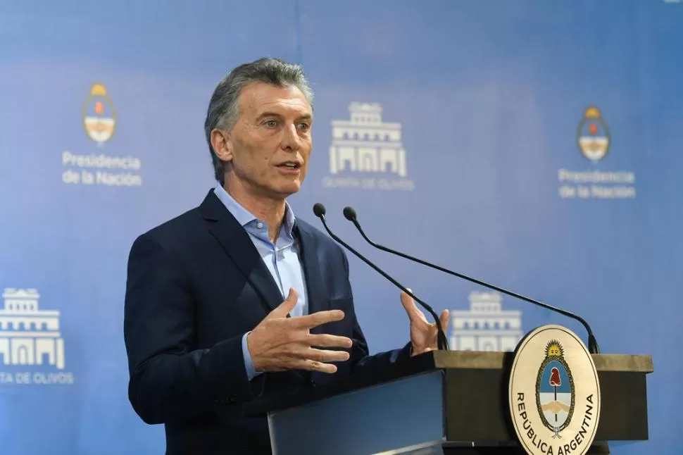 OPTIMISMO. Mauricio Macri convocó a un “gran acuerdo nacional” para poder equilibrar las cuentas. télam