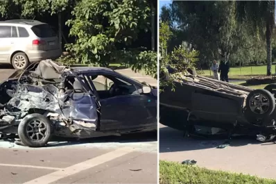 Terrible accidente en avenida Perón y Bascary: hay heridos