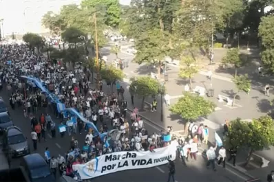 Marcharon en Tucumán contra la despenalización del aborto
