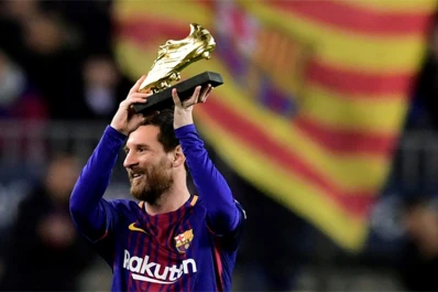 Messi ganó la Bota de Oro europea por quinta vez y batió otro récord
