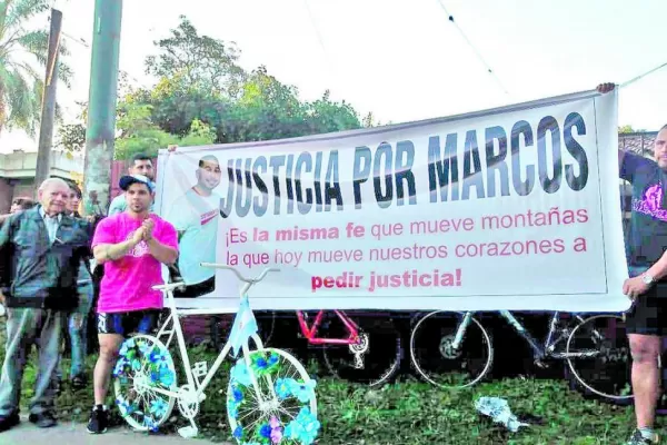 Con una bicicleteada recordaron a Marcos Lucas Diosquez