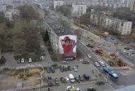 Martín Ron pintó las calles de Moscú