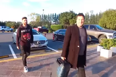 Messi llegó al país para sumarse a la Selección