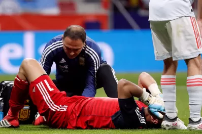 Sergio Romero se perderá el Mundial por una lesión en la rodilla derecha