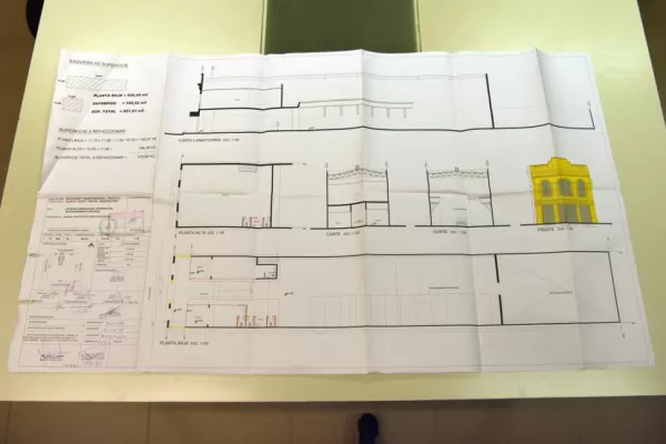 Los planos muestran cómo iba a ser la guardería con dos locales comerciales