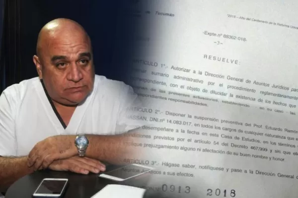 Tras la suspensión del docente, se levantará la toma de la cátedra de Anatomía de Odontología