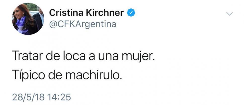EN TWITTER. Cristina usó una palabra extraña para contestarte a Macri. 