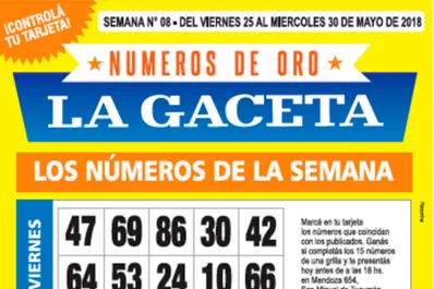 La grilla completa de los Números de Oro de LA GACETA: ¡el pozo acumulado es de $330.000!