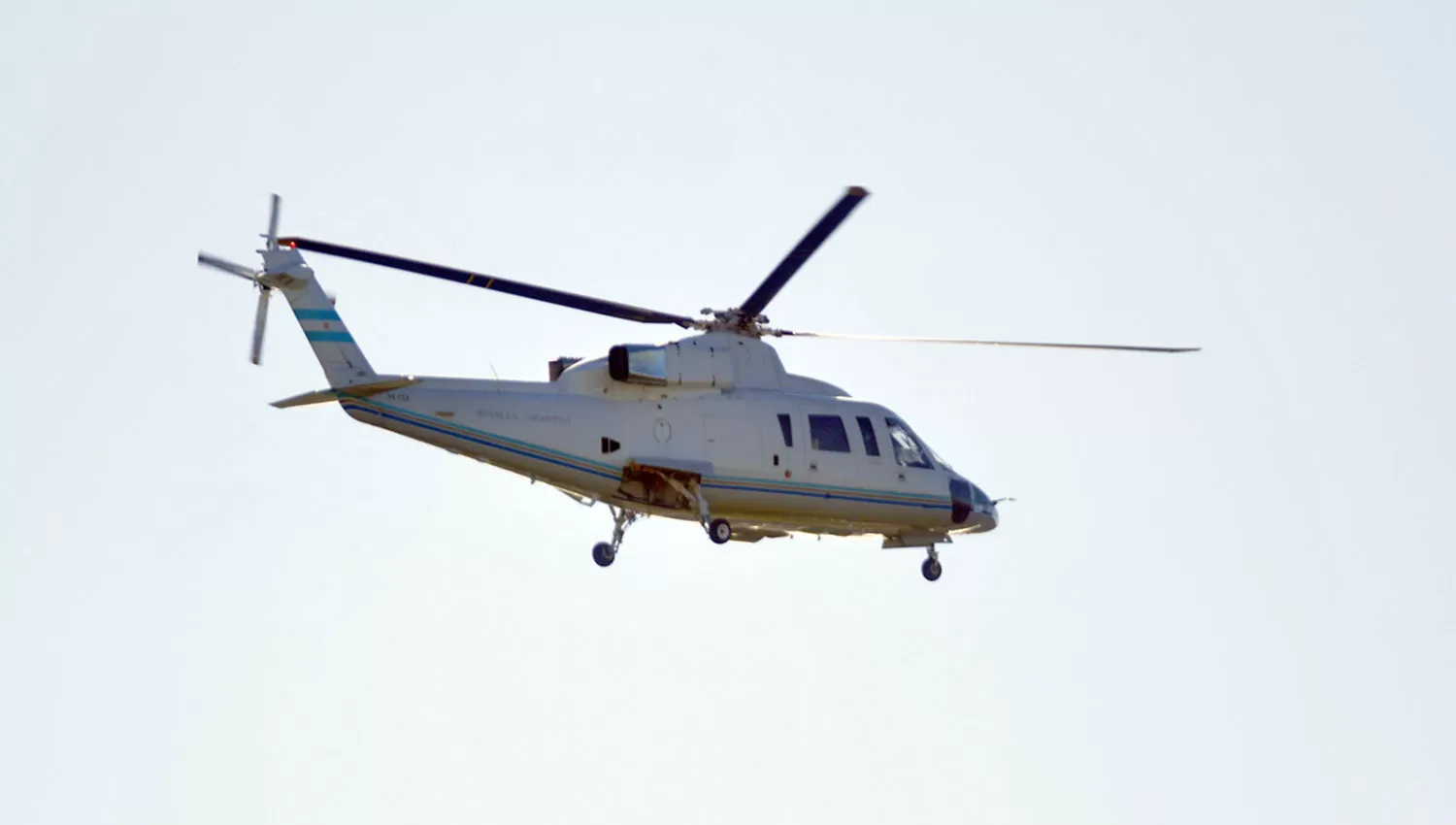 Uno de los helicópteros que utiliza el presidente Macri. FOTO TOMADA DE WWW.CLARIN.COM