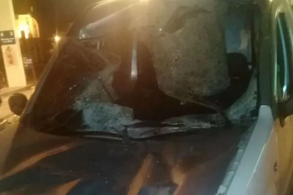 Simoca: se les cruzó un caballo y pudo haber sido una tragedia