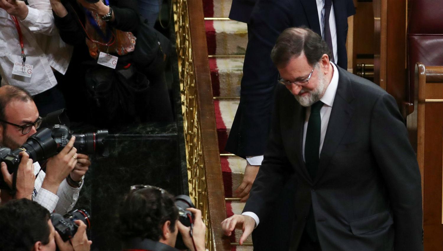 NO VA MÁS. Rajoy, en su despedida del Congreso. Dejo una España mejor que la que encontré, dijo.