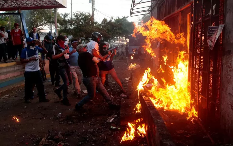 RECLAMO. Los manifestantes volvieron a exigir la renuncia de Ortega.  Reuters