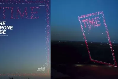 La increíble portada de la revista Time realizada con 958 drones