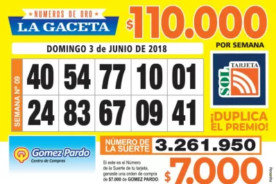 Los Números de Oro de LA GACETA