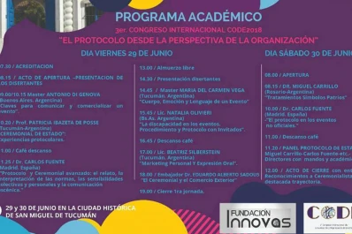 Se hará en Tucumán el 3º Congreso internacional de comunicación y organización de eventos
