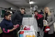 De Primera y solidarios: jugadores de San Martín visitaron el Hospital de Niños