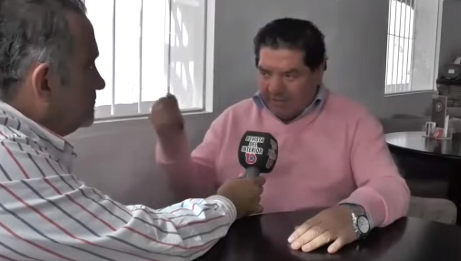Juan Enrique Orellana en el video que se viralizó en las redes.