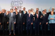 El G7 unió a Macri con Lagarde, Merkel y May en Canadá