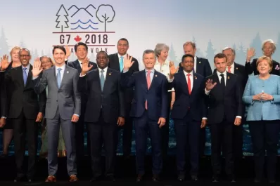 El G7 unió a Macri con Lagarde, Merkel y May en Canadá
