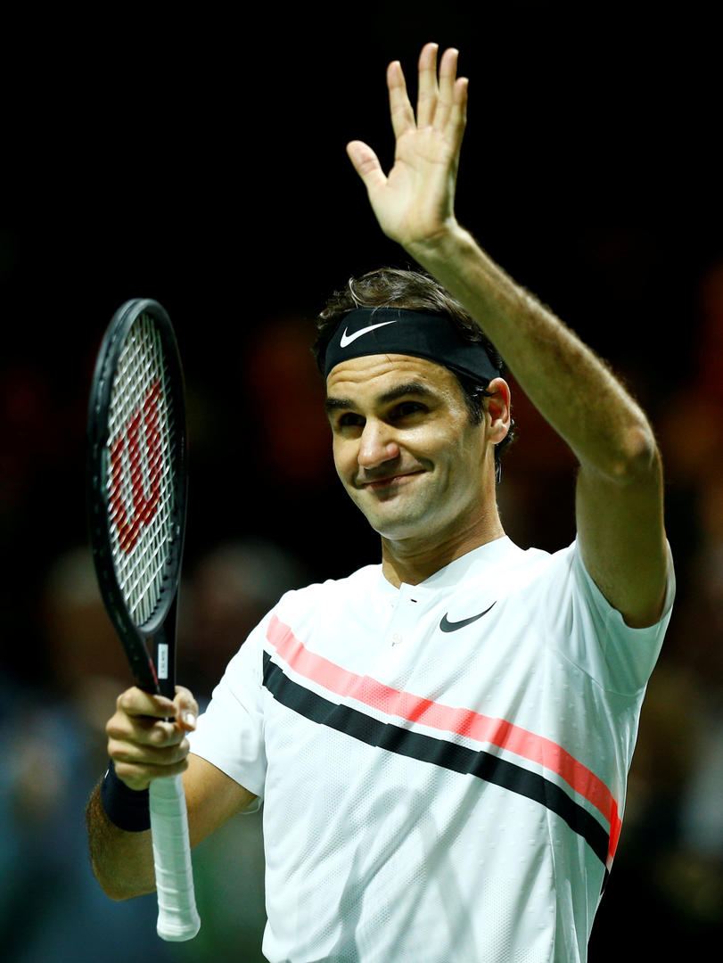 SÓLO SABE SONREÍR. Federer sigue sumando logros a su exitosa carrera. Reuters