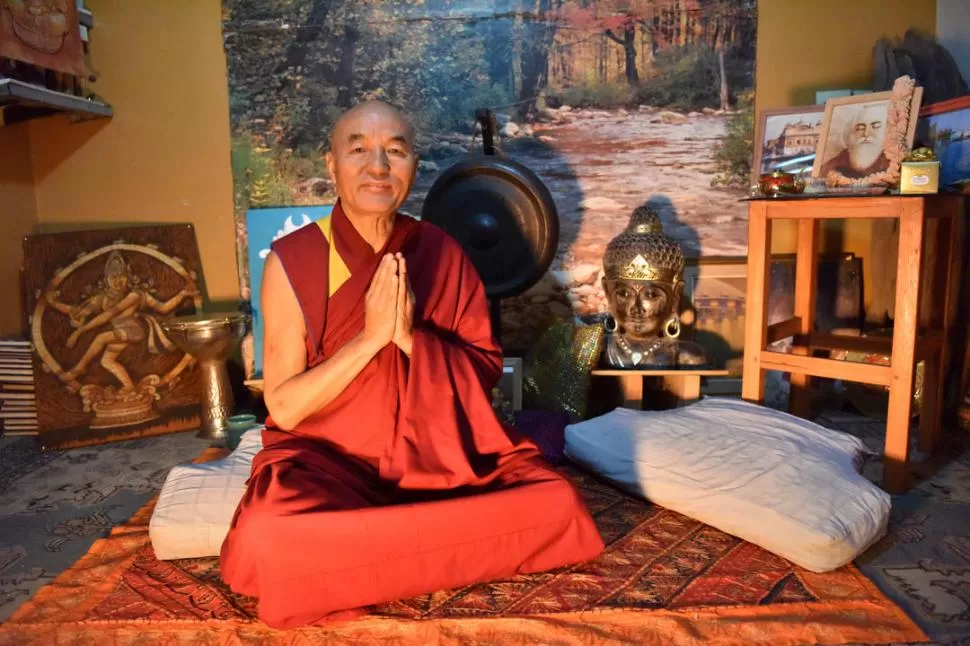 EN TUCUMAN.  “Tener un buen maestro, no confiar en falsos gurúes”, advierte el monje Wangchen. LA GACETA / FOTO DE INÉS QUINTEROS ORIO.