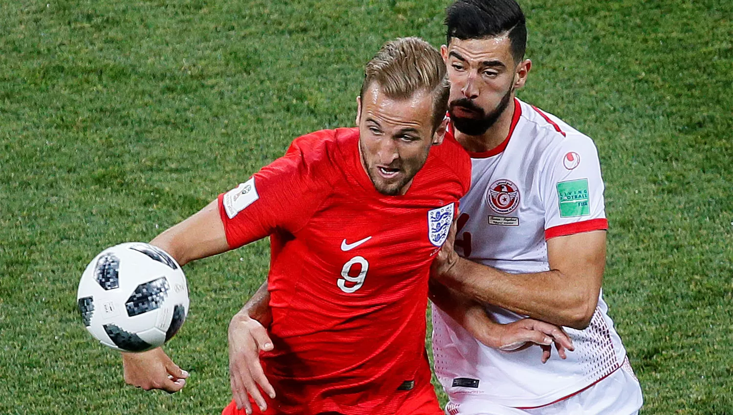 GOLEADOR. Kane marcó el doblete con el que Inglaterra venció a Túnez. (REUTERS)