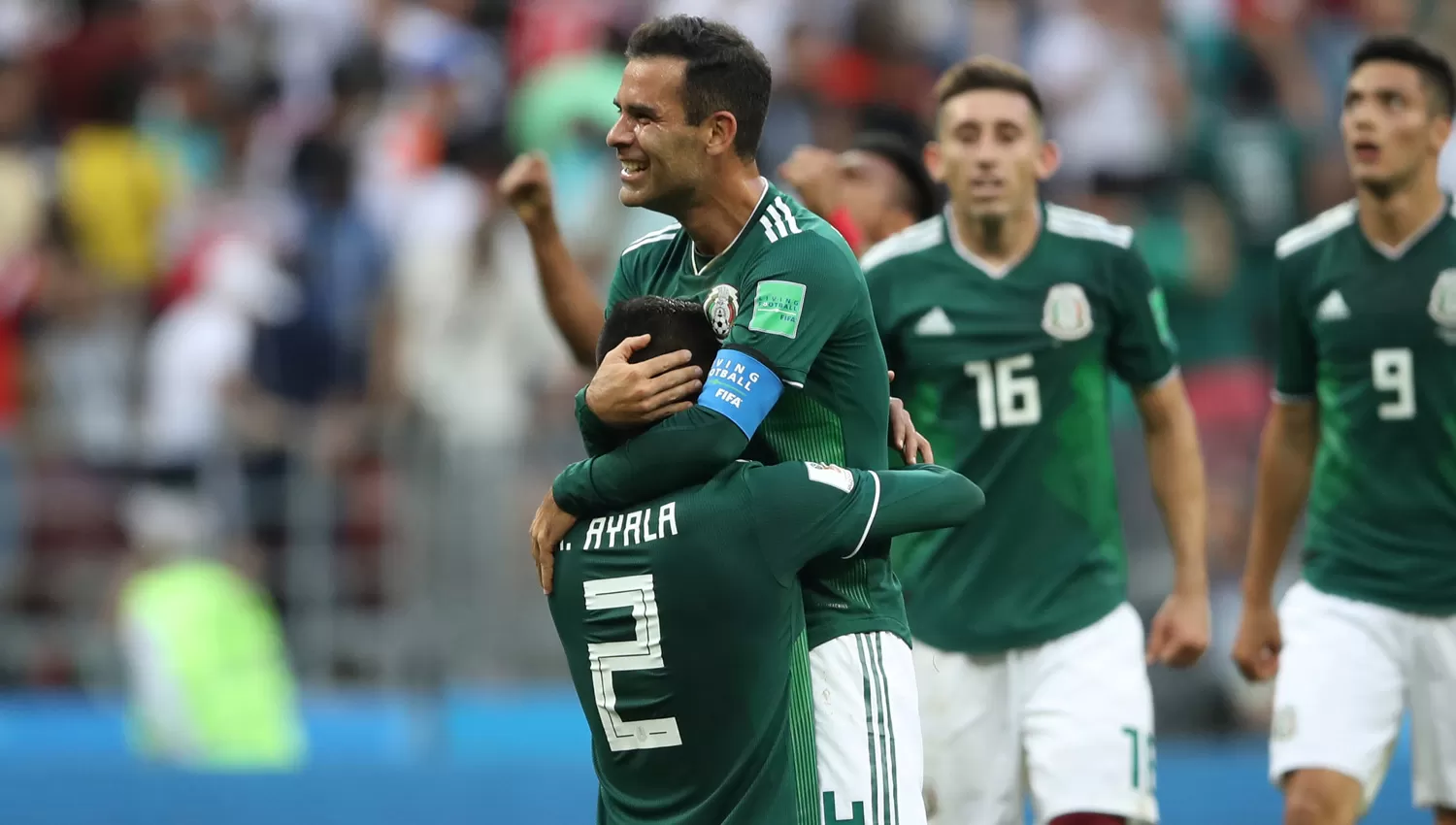 EMOTIVO. Rafa, el capitán, es un referente dentro del plantel y un símbolo de la selección mexicana, con la que alcanzó su quinto mundial. REUTERS