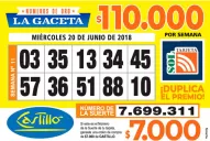 Los Números de Oro de LA GACETA