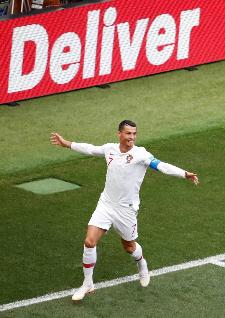 IMPARABLE. Cristiano Ronaldo acumula cuatro goles y es el artillero del Mundial. reuters