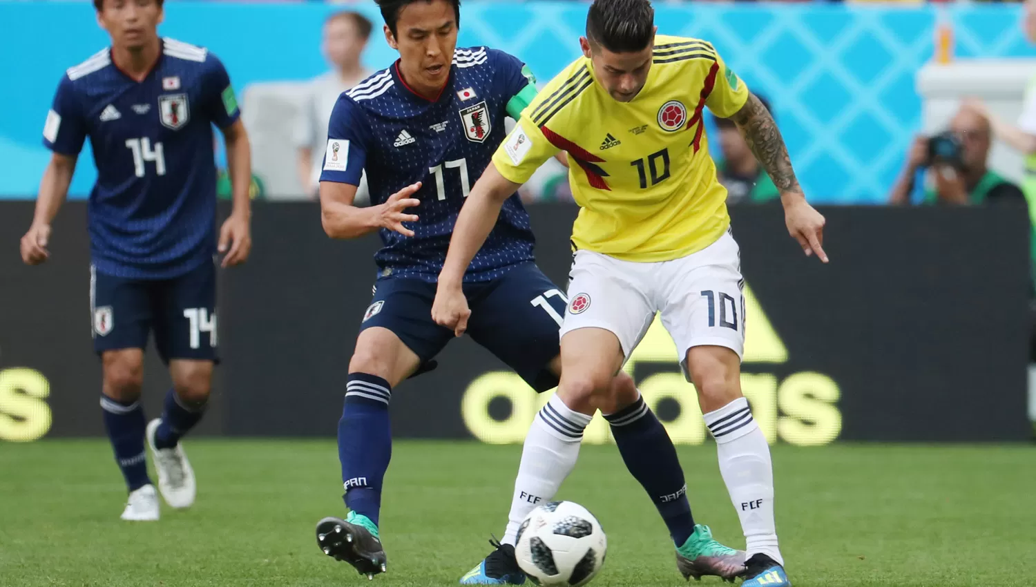LA ESPERANZA. Todo Colombia espera una pincelada de James Rodríguez para soñar con la clasificación a octavos de final de la Copa del Mundo. ARCHIVO