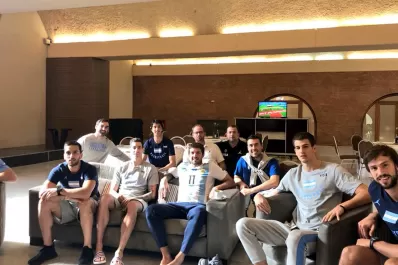 Así festejó La Selección nacional de básquet el triunfo albiceleste en Rusia