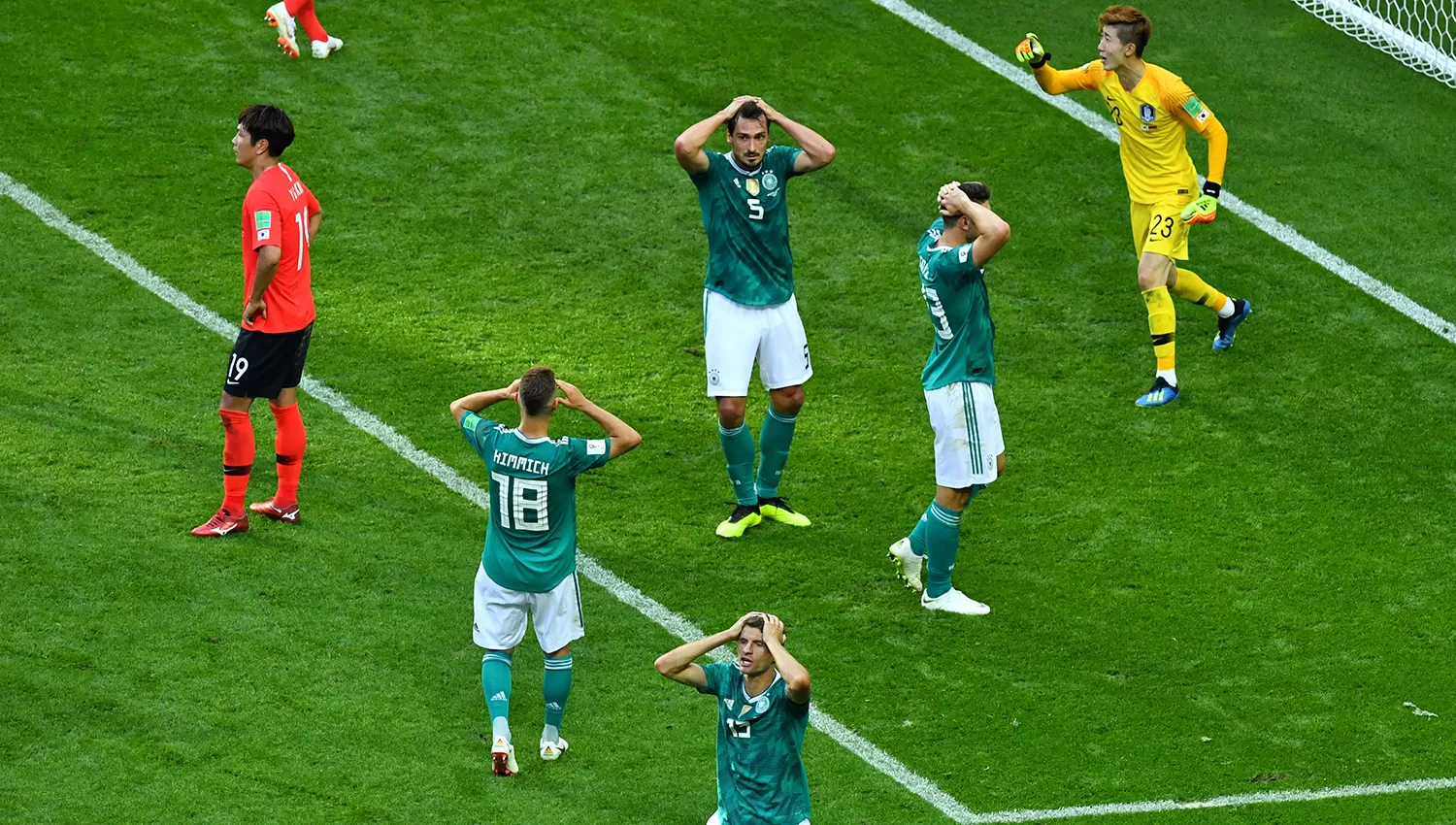 NO LO PUDIERON CREER. Los alemanes quedaron eliminados del Mundial. (REUTERS)