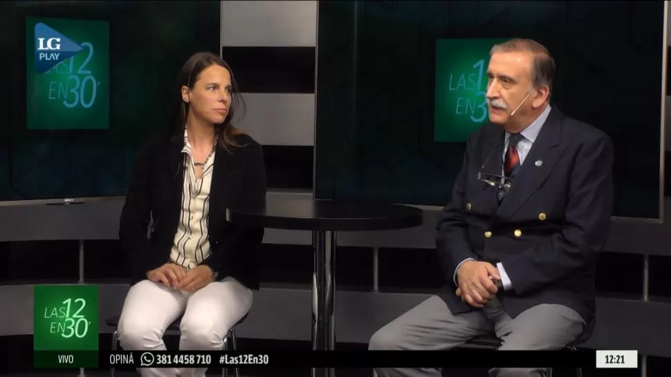 POR LA VIDA. María Sylvester y Roque Carrero Valenzuela durante una entrevista en LA GACETA. LA GACETA TV