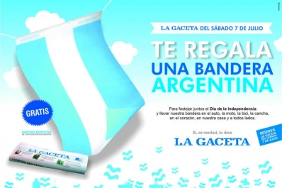 LA GACETA te regala una bandera para celebrar la Independencia
