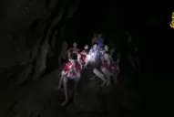 Llegó comida para los chicos atrapados en la cueva