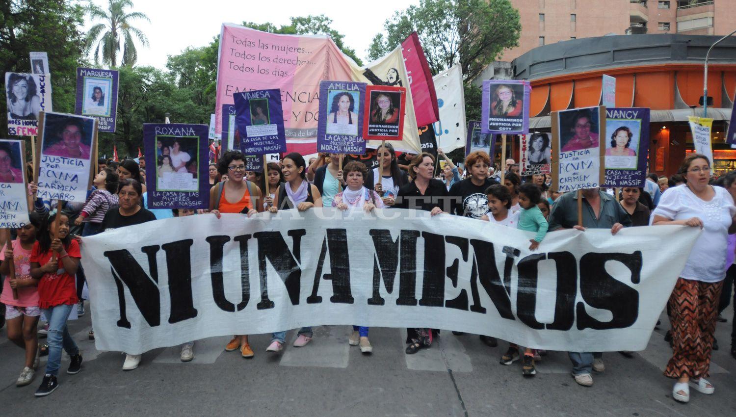 NI UNA MENOS. Durante 2017, en Tucumán se registraron 12 femicidios y en los primeros meses de este año se analizan al menos cinco casos más. ARCHIVO LA GACETA / FOTO DE INÉS QUINTEROS ORIO
