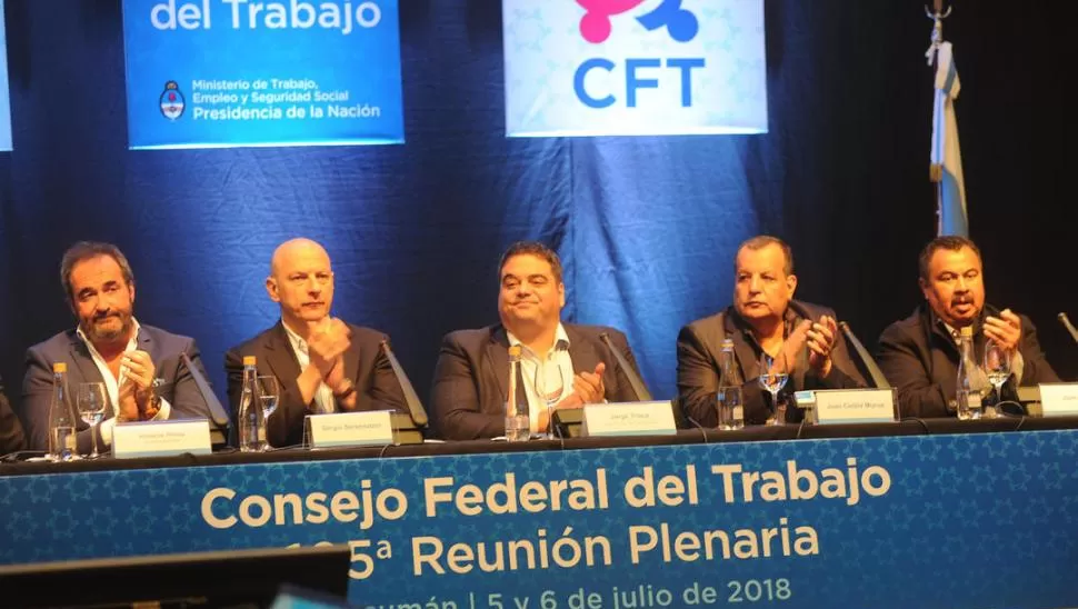 EN EL HILTON. Triaca inauguró la reunión plenaria del Consejo Federal. la gaceta / foto de antonio ferroni