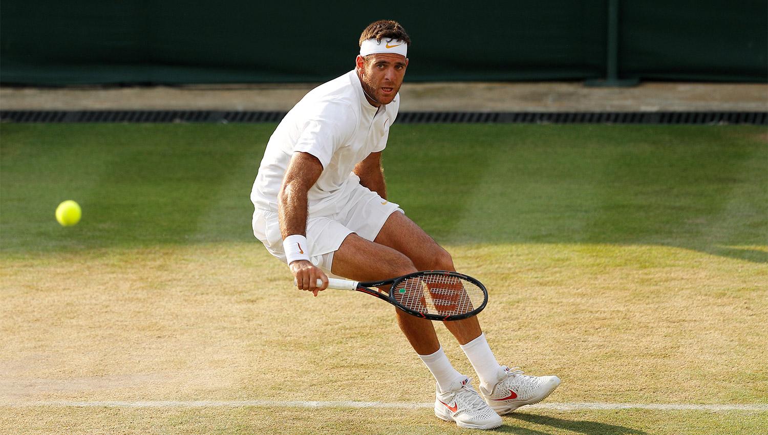 POR UN NUEVO TRIUNFO. Del Potro juega en Wimbledon. (REUTERS)