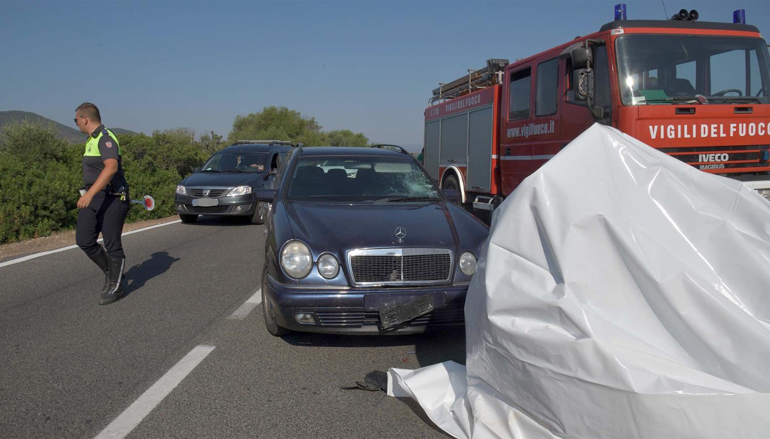 EL ACCIDENTE. El actor chocó con un auto en Italia. FOTO TOMADA DE INFOBAE.COM