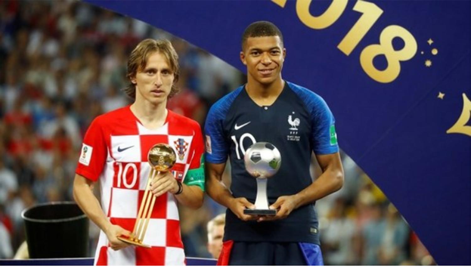 Modric y Mbappe, Balón de Oro y mejor jugador joven del Mundial. FOTO REUTERS